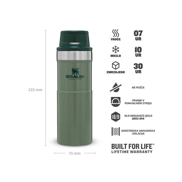 TERMOS STANLEY TRAVEL MUG 0.47 L, ZELEN